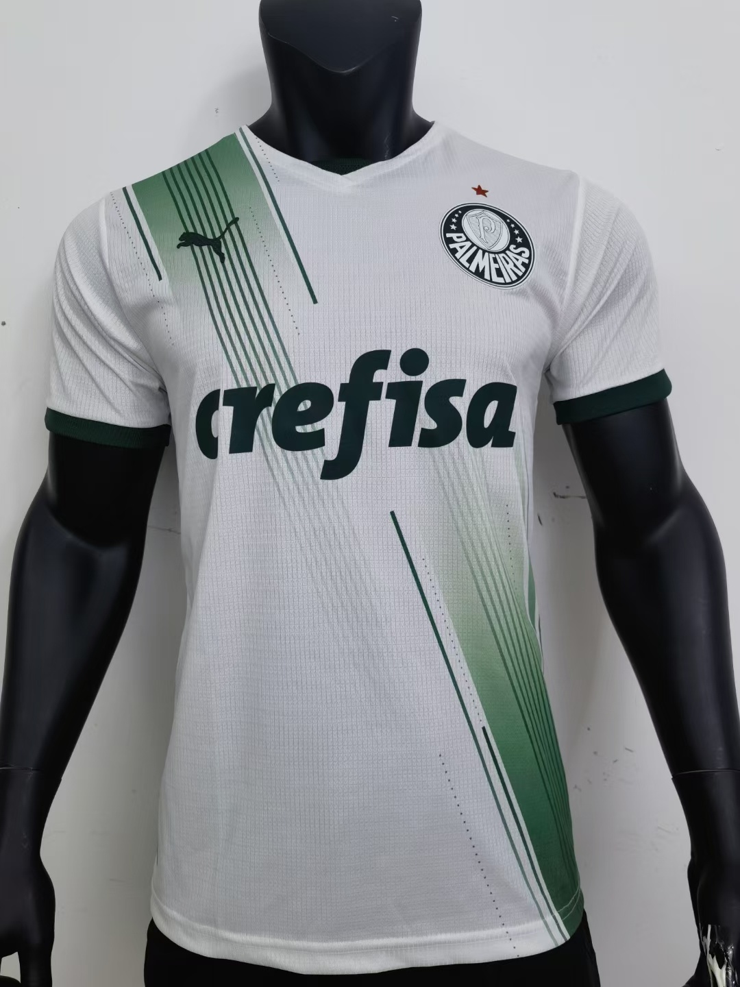 AAA Quality Palmeiras 23/24 Away White Soccer Jersey(Player)